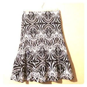 Black and White Skirt - M
